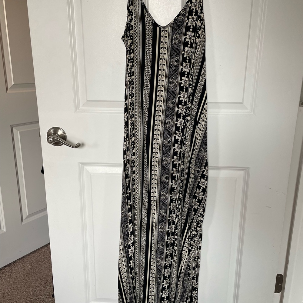 Target Black and White Striped Maxi Dress